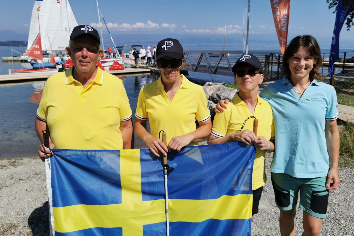 image: Svenskt team på VM i matchracing för blinda