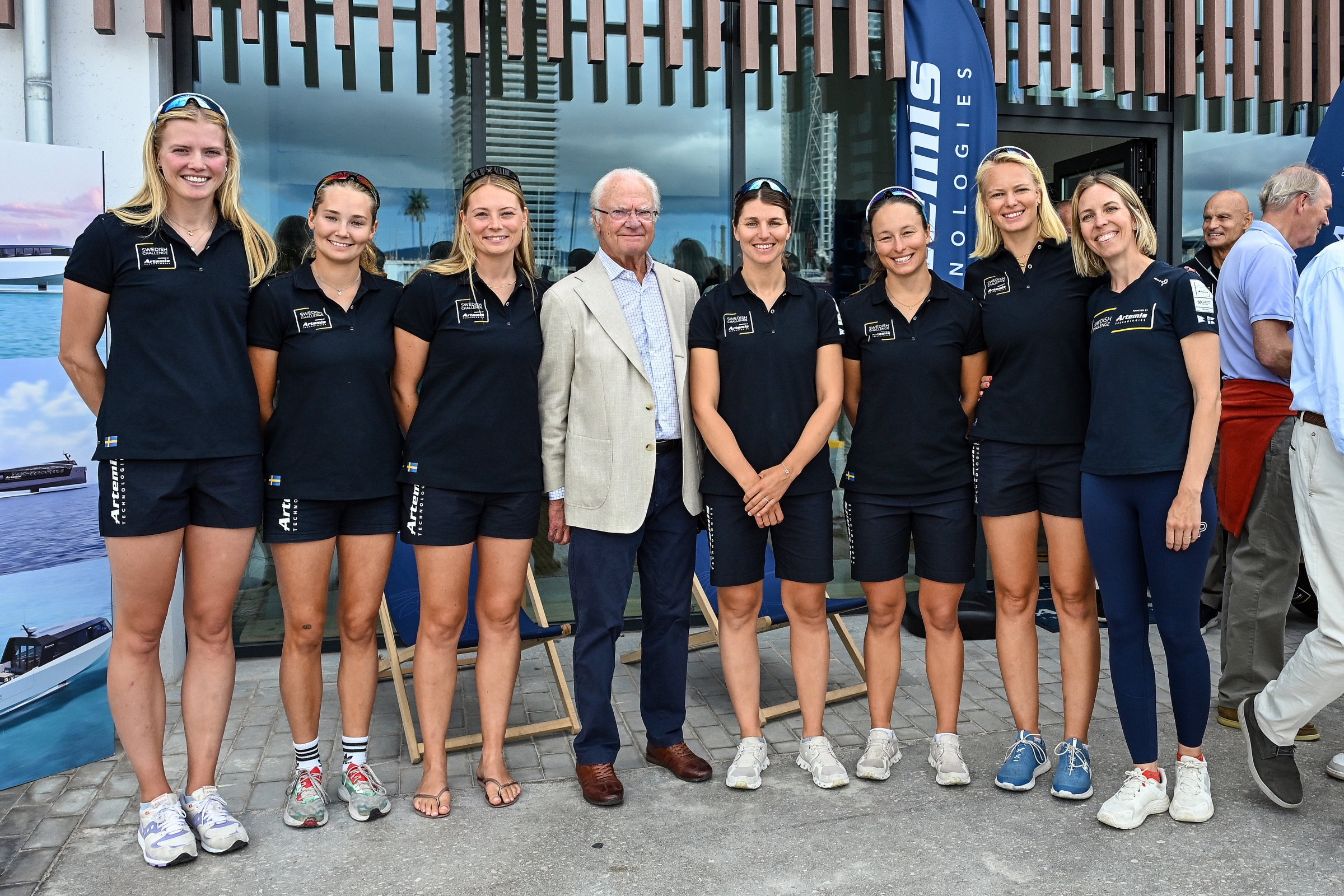 image: Kungligt besök när svenska damerna slutade fyra i Women’s America’s Cup 